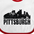 thumbnail image 4 of Inktastic Pittsburgh Skyline Grunge Boys or Girls Baby Bib, 4 of 4