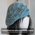 thumbnail image 4 of Abbraccia Gorra de pintora, crochet retro calado, lino transpirable, look veraniego para mujer, 4 of 6