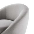 thumbnail image 6 of Armchair Swivel Accent Chair, Black Grey Gray, Fabric, Modern Contemporary, Living Lounge Cafe Room Hotel Lobby Hospitality, 6 of 7