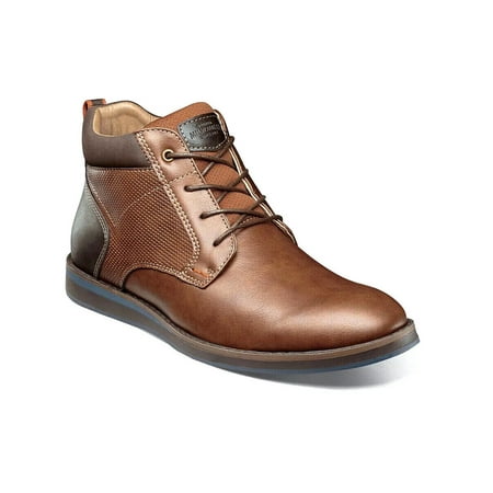 

Men s Nunn Bush Circuit Plain Toe Chukka Work Boot Cognac 85009-221