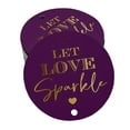 thumbnail image 1 of Inkdotpot Pack Of 50 Real Gold Foil Paper Tags Let Love Sparkle Wedding Favor Hang Tags, 1 of 6