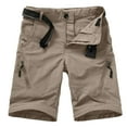 thumbnail image 4 of FEN AI Youth Kids Hiking Pants Convertible Zip Off Shorts for Boys Outdoor Quick Dry Lightweight Fishing Travel Khaki Cargo Pant Trousers with Belt, 4 of 5