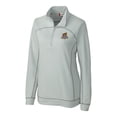 thumbnail image 2 of Women's Cutter & Buck Gray Toledo Mud Hens Clique Helsa Performance Half-Zip Sweatshirt, 2 of 3