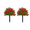 Red, variant on Set of 2 Artificial Spring Flower Topiary Ball Ground Stakes, 22" Outdoor Garden Decorations for Spring Summer, Colorful Faux Plants for Pathways, Front Yard Displays Home Decor Multicolor