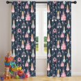 thumbnail image 5 of Blackout Kids Curtains,Dark Blue Princess Castle Night Pattern Childrens Insulated Curtains Set Of 2,Bedroom Essentials,Toddler Room Decor 42"x84", 5 of 5