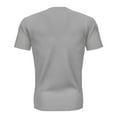 thumbnail image 4 of Rggeeun Men Tee Shirts Casual O-Neck Letters Printing Short Sleeve Top Shirt For Outdoor Activities Loose Fit Design For Comfort And Versatility Nice For Summer And Fall,Grey,XXXL, 4 of 4
