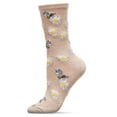thumbnail image 2 of MeMoi Daisy Bees Bamboo Blend Crew Sock - Womens - Female, 9-11, Blue, 2 of 8