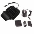 thumbnail image 2 of Mini teclado portátil para juegos, ratón USB RGB, reposamuñecas, media mano, 35 teclas, teclado con convertidor para Android e IOS, 2 of 5