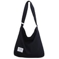 thumbnail image 1 of Bolso de hombro Covelin Retro Canvas para Mujer Negro, 1 of 9