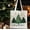 D, variant on Christmas Canvas Tote Bag Gift Bag Holiday Shopping Bag Reusable Tote Festive Carry Bag Seasonal Tote Bag Christmas Gift Packaging