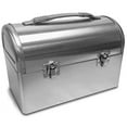 thumbnail image 1 of Plain Metal Dome Lunch Box - Silver, 1 of 4