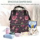 thumbnail image 5 of Easygdp Rose Mix Leopard 2 para Bolsa de Bebé de Gran Capacidad con Múltiples Bolsillos, Bolsa de Pañales para Padres, Bolsa de Viaje Organizada y Elegante, 5 of 6