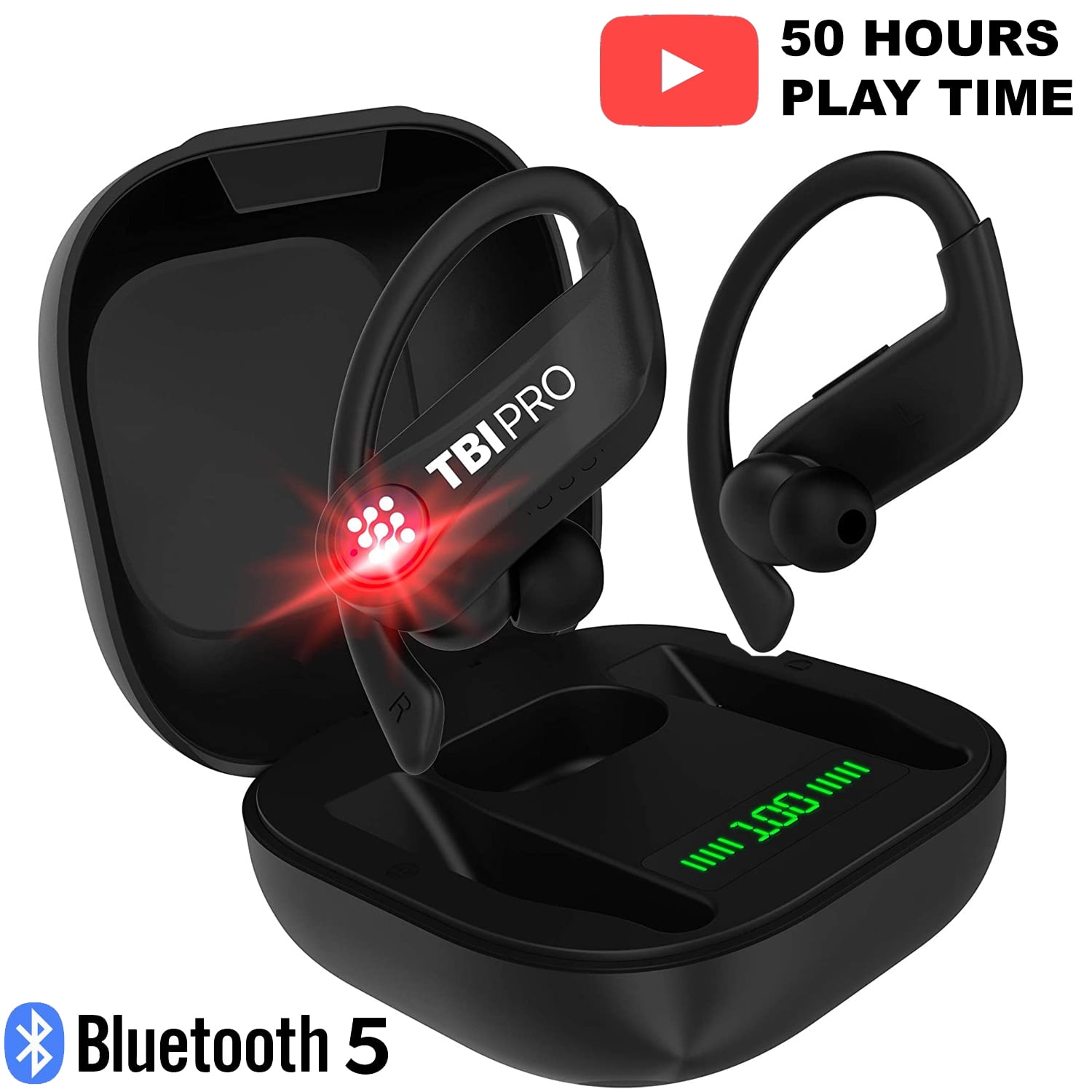 Wireless Bluetooth 5.0 Earbuds Earphones Extra Bass Waterproof In-Ear Headphones 