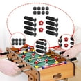 thumbnail image 1 of Colaxi 8 Pieces Table Football Replacement Handles Table Soccer Accessories Nonslip with 2 Small Footballs Foosball Grips Components Bright Red Footballs, 1 of 8