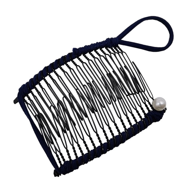 Double Teeth Stretchable Hair Clip Comb Accessory for Secure All Day Hairstyle Hold