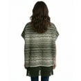thumbnail image 2 of Skies Are Blue Tribal Pattern Open Poncho with Fringe, 2 of 4