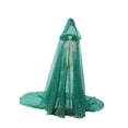 thumbnail image 4 of Capa con capucha de Halloween, accesorio de disfraz de elfo, atuendo gótico para fiesta de disfraces. Verde 50cm, 4 of 9