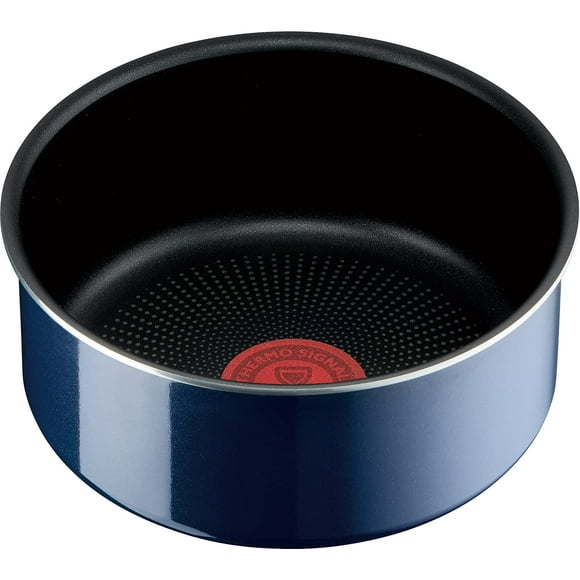 T-fal L43728 Poêle à Sauce Intense Bleu Royal Néo Poignée Amovible 6.3 Pouces (16 cm) Compatible avec Cuisinières à Gaz Antiadhésive Bleue