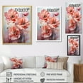 thumbnail image 4 of Designart "Monochromatic Tulips against Dramatic Sky" Tulips Floater Framed Wall Art Prints, 4 of 5