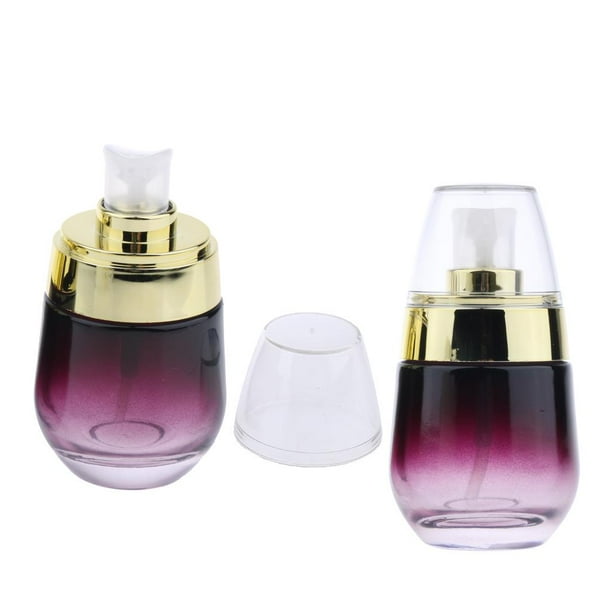 2x 30ml Botella de spray de loción de bomba vacía de portátil Frascos de para Bomba shamjiam Botella vacía con bomba