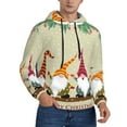 thumbnail image 2 of Lsque Christmas Card With Gnomes Pattern Casual Men's Hoodie,Hooded Sweatshirt with Kangaroo Pocket,Pullover Hoodie-4X-Large, 2 of 7