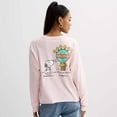 thumbnail image 3 of Women Juniors' Peanuts Snoopy Long Sleeve Skimmer Graphic Tee, 3 of 4