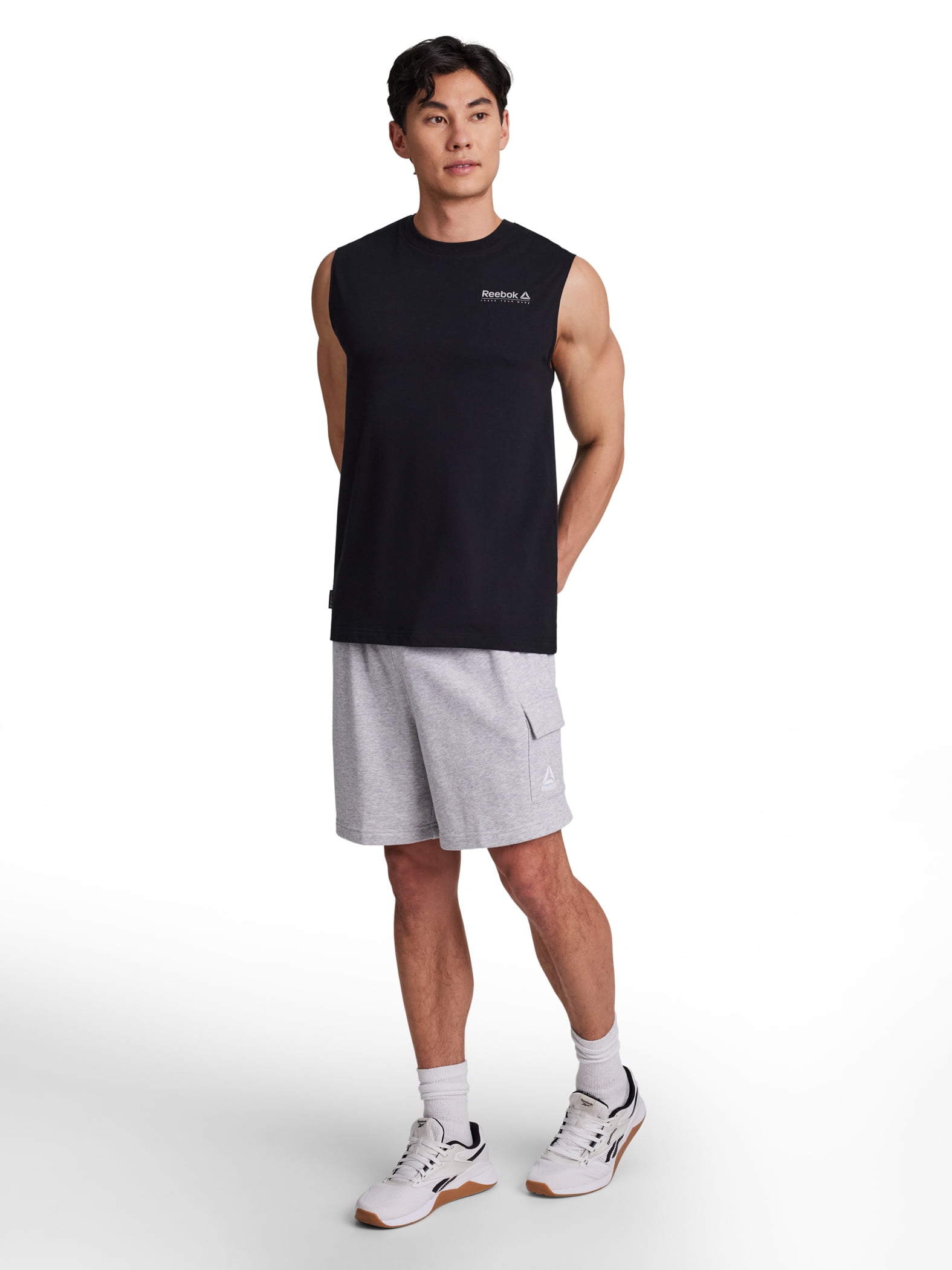 Reebok Men's and Big Men's Trace Sleeveless Graphic Muscle Shirt, Sizes XS-5XL