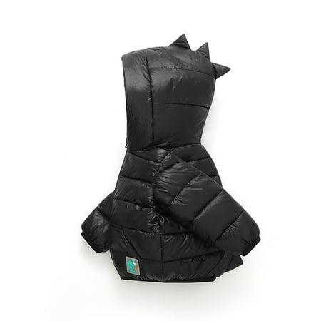 

BULLPIANO Toddler Boys Girls Dinosaur Hooded Puffer Coat Jackets Kids Winter Warm Zipper Down Coats Outwear 2-7T