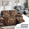 thumbnail image 5 of Jiueut Hunting Camo Print Recliner Couch Cover, Wear Resistant Furniture Protector Breathable Recliner Chair Slipcover with Pockets for Kids and Pets, 5 of 7