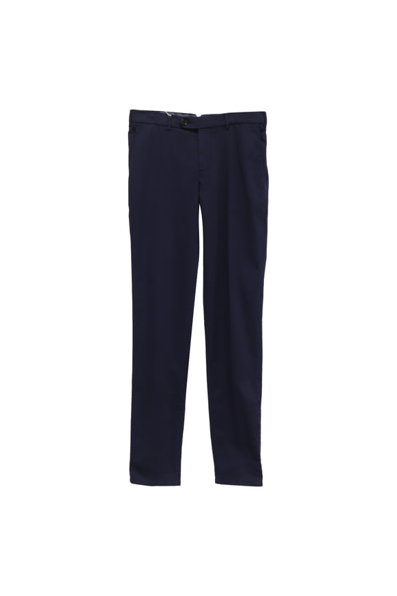 Pre-Owned Brunello Cucinelli Straight-Leg Trousers in Navy Blue Cotton