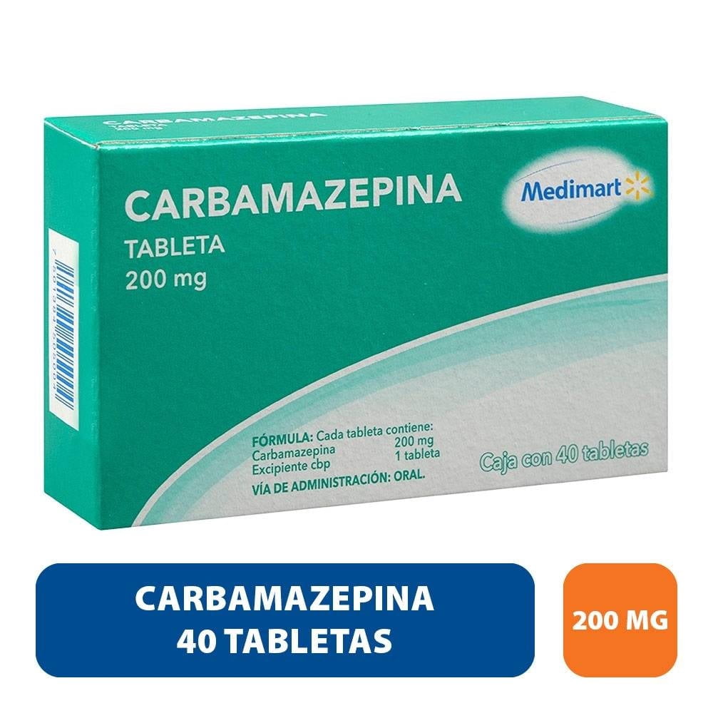 Carbamazepina Medimart 200 mg 40 tabletas | Walmart en línea