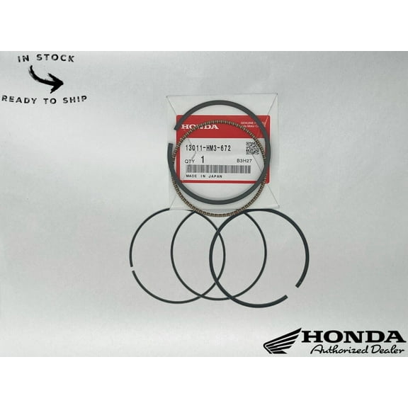 Honda Genuine OEM Standard Piston Ring Set 13011-HM3-672