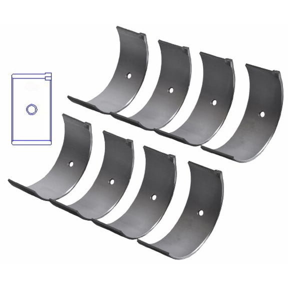 Connecting Rod Bearings Set | Compatible with Nissan 2.0L/2.2L/2.4L Z-Series | Size = .010 (.25mm Oversized)