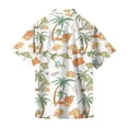 thumbnail image 5 of HAJWOH Hawaiian Shirt for Men Casual Button Down Short Sleeve Summer Beach Shirts Loose Fit Floral Print Tropical Tops, 5 of 7