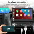 thumbnail image 2 of Car Multimedia Player 1 Din 7-inch Touch Screen Android 10.1 Navigation Reversing Video for Carplay Black, 2 of 4