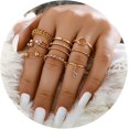 thumbnail image 1 of Anillos apilables de Oro YONGSHENG para Mujer, 1 of 5