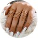 thumbnail image 1 of Anillos apilables de Oro YONGSHENG para Mujer, 1 of 5