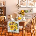 thumbnail image 4 of Watercolor Sunflower Linen Table Runner Spring Flower Table Runner Farmhouse Easter Floral r Supplies Home Kitchen Dining, 4 of 6