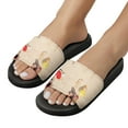thumbnail image 5 of GZHJMY Stylish Slides for Women Men, Funny Couple of Dogs Soft Flexible Slip-on Sandals Slippers, 5 of 7