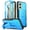 Light Blue, variant on Poetic Revolution Series for Moto G Stylus 5G 2024 With Slide Camera Cover, Black