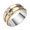 Silver, variant on Stainless Steel Spiked Edge Ring for Men 8MM Wide Irregular Texture Punk Rock Statement Band Silver Size 11