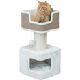 thumbnail image 3 of TRIXIE Ava XXL Jute & Plush 2-Level 34" Cat Tree with Scratching Post & Condo, Brown, 3 of 8