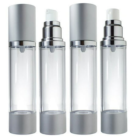 Airless Pump and Bottle Spray Set Voyage Rechargeables - 1,7 fl oz (4 Pack- 2 chaque pulvérisation et de la pompe)