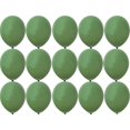 thumbnail image 3 of Kit de 15/20 globos de 10 pulgadas, estilo retro, verde, blanco y dorado, para cumpleaños, bodas, aniversarios, fiestas de verano en la jungla, decoración para el hogar, 3 of 5