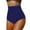 Navy, variant on Gubotare High Waisted Bikini Bottom for Women Tummy Control Swimsuits Tankini Bottom Plus Size Swim Shorts,Navy 2XL