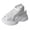 White, variant on Glitter Rhinestones Chunky Heeled Slingback Walking Sandals for Women Fashion Comfortable Mesh Open Toe Height Increasing Heels Slip on Dress Sneakers Athletic Summer Shoes White Size 7