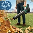 thumbnail image 4 of Ridehoff 20V Leaf Blower Cordless 650 CFM, 200 MPH & 2 Speed, 4.0 Ah Battery, Lake Blue, 4 of 7