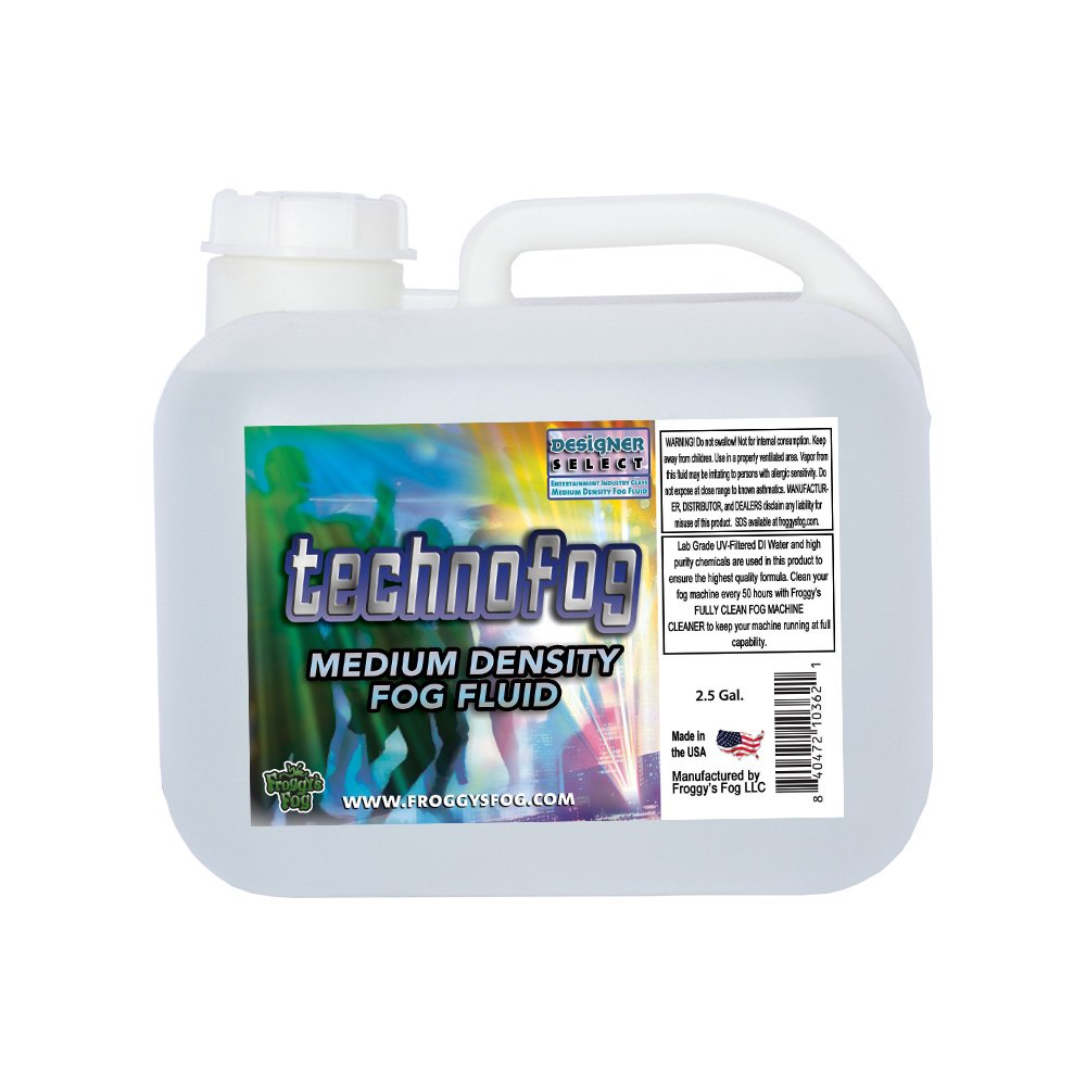 Techno Fog DJ and Club Mix Medium Density Fog Machine Fluid 2.5