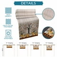 thumbnail image 7 of Table Runners 48 Inches Long Dress Scarves, Pumpkins Thanksgiving Farmhouse Kitchen/Dining Table Runner, Short Coffee Tablerunners, Fall Black Orange Plaid Leaves Retro 13x48 Inch, 7 of 7
