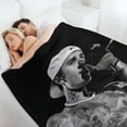 thumbnail image 6 of Blanket justin star bieber Blanket Comfortable Warm Wool Blanket Fan Gift Suitable for Room Sofa Office Bed Car Camping Sofa Decoration Comfortable Plush Beach Blanket Four Seasons 30"x40", 6 of 6